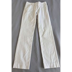 Piazza‎ Sempione Women's Cream Corduroy Pants size 29" Waist 31 Long